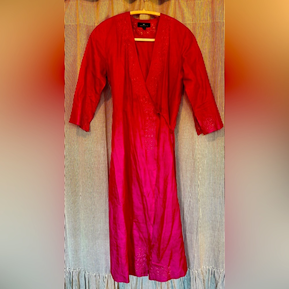 Day Birger et Mikkelsen, designer wrap dress, bold and beautiful, very small